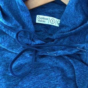(EUC) Outdoor Voices Cloudknit Hoodie blue small
